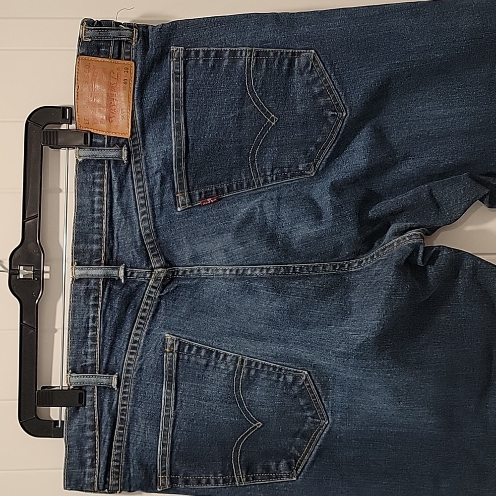 Levi's 505 Regular Fit Blue Straight-Leg Jeans  Size 40x30 - Picture 5 of 8